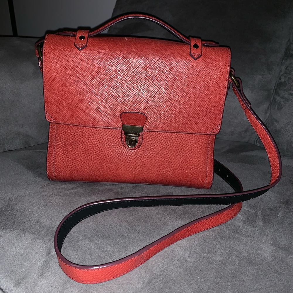 Genuine Leather crossbody envelope purse